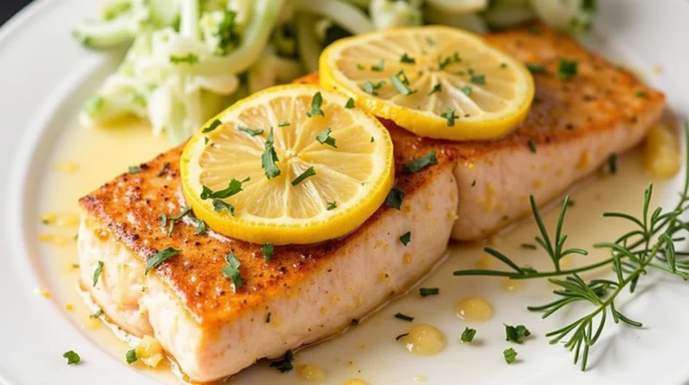 baked lemon garlic salmon